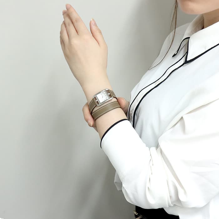 HERMES エルメス ケープコッド CC1.210.220/WW181-I 040246WW00 ドゥブルトゥール エトゥープ レギュラーストラップ 29