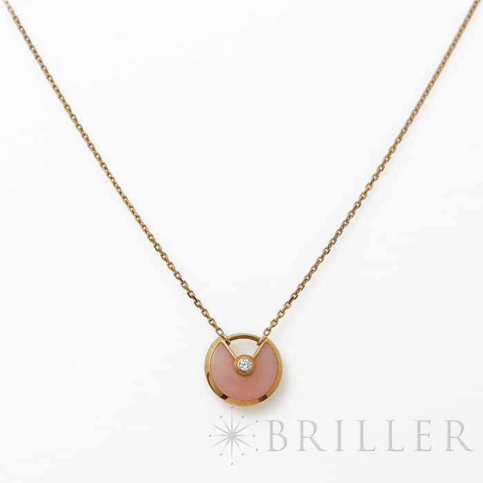 CARTIER カルティエ アミュレットドゥカルティエ ネックレス ピンクゴールド ピンクオパール/ダイヤモンド B7224519 メイン
