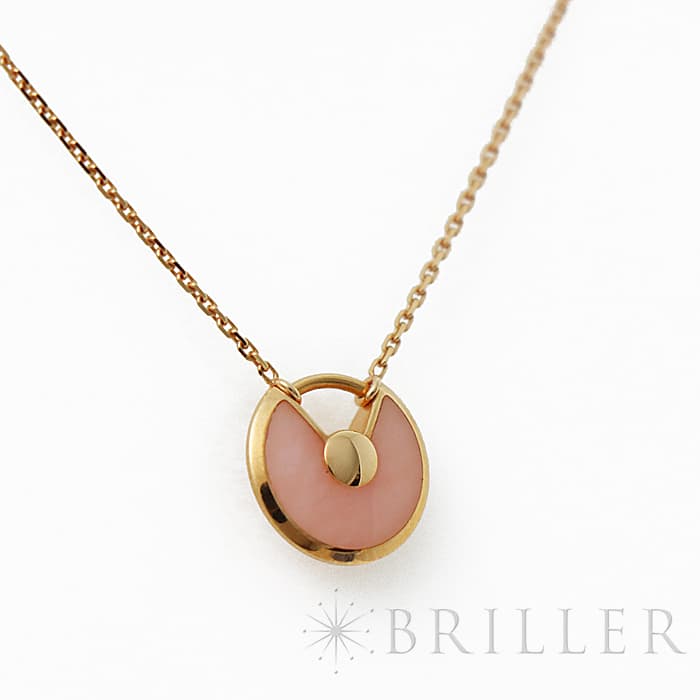 CARTIER カルティエ アミュレットドゥカルティエ ネックレス ピンクゴールド ピンクオパール/ダイヤモンド B7224519 4