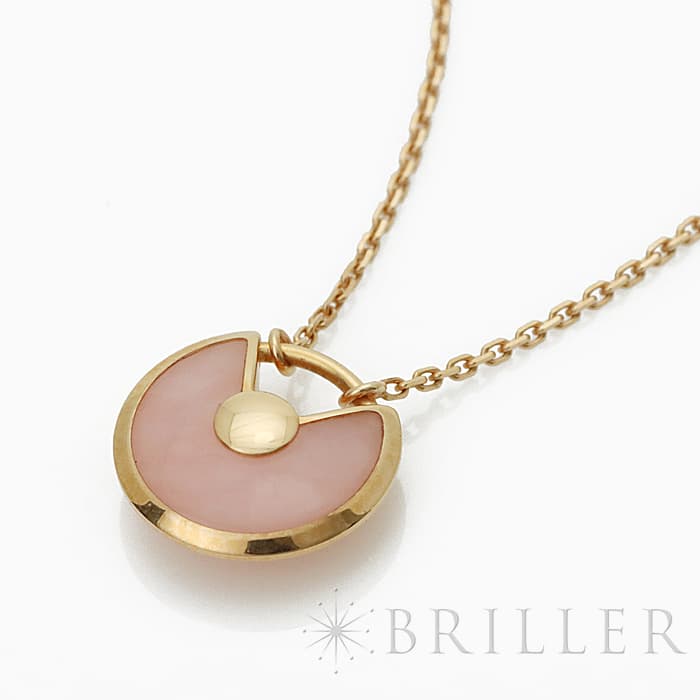 CARTIER カルティエ アミュレットドゥカルティエ ネックレス ピンクゴールド ピンクオパール/ダイヤモンド B7224519 8