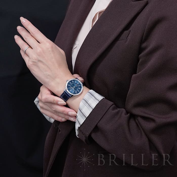 JAEGER LECOULTRE ジャガー・ルクルト ランデヴー ナイト&デイ ミディアム ブルー ベゼルダイヤ Q3448480※ 29