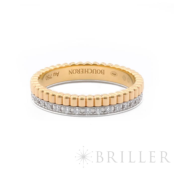 BOUCHERON　ブシュロン キャトル ラディアント ダイヤモンド リング ハーフ ピンクゴールド 11号 JAL00248 メイン