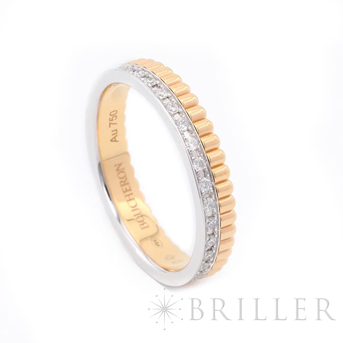 BOUCHERON　ブシュロン キャトル ラディアント ダイヤモンド リング ハーフ ピンクゴールド 11号 JAL00248 4