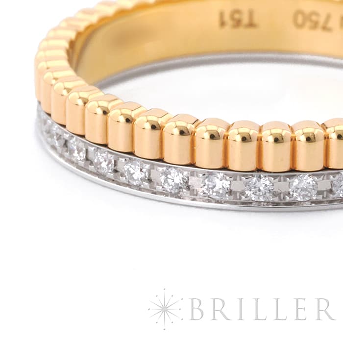 BOUCHERON　ブシュロン キャトル ラディアント ダイヤモンド リング ハーフ ピンクゴールド 11号 JAL00248 5