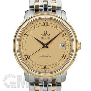 OMEGA オメガ デ・ヴィル プレステージ 39.5MM SS/YG シャンパンクロス 424.20.40.20.08.001