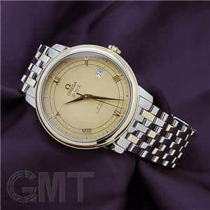 OMEGA オメガ デ・ヴィル プレステージ 39.5MM SS/YG シャンパンクロス 424.20.40.20.08.001