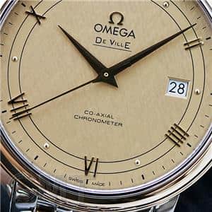 OMEGA オメガ デ・ヴィル プレステージ 39.5MM SS/YG シャンパンクロス 424.20.40.20.08.001
