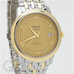 OMEGA オメガ デ・ヴィル プレステージ 39.5MM SS/YG シャンパンクロス 424.20.40.20.08.001