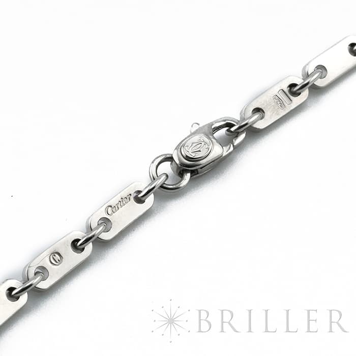 CARTIER カルティエ フィガロ チェーン ネックレス B7006800 ホワイトゴールド 9