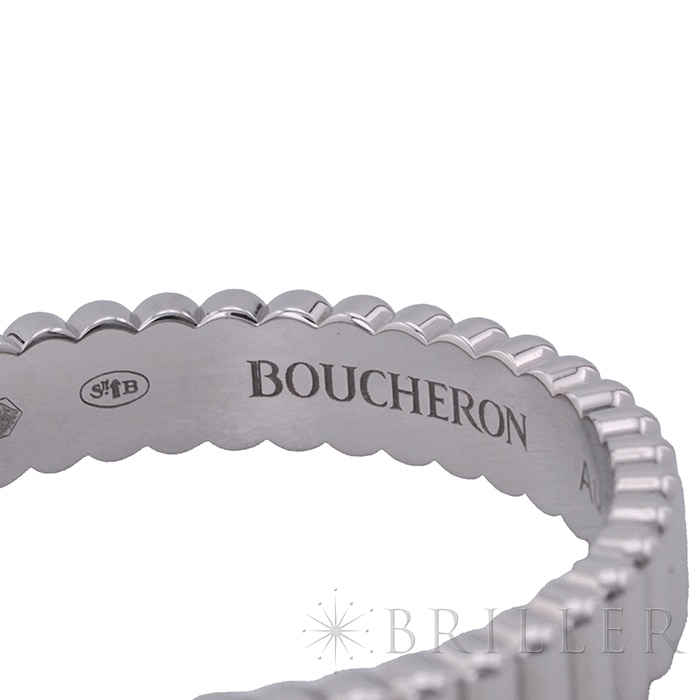 BOUCHERON　ブシュロン キャトル グログラン リング スモール ホワイトゴールド 11号 JAL01170【未使用】 9