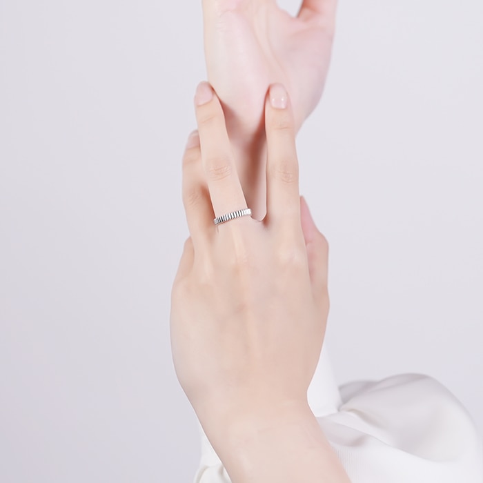 BOUCHERON　ブシュロン キャトル グログラン リング スモール ホワイトゴールド 11号 JAL01170【未使用】 14