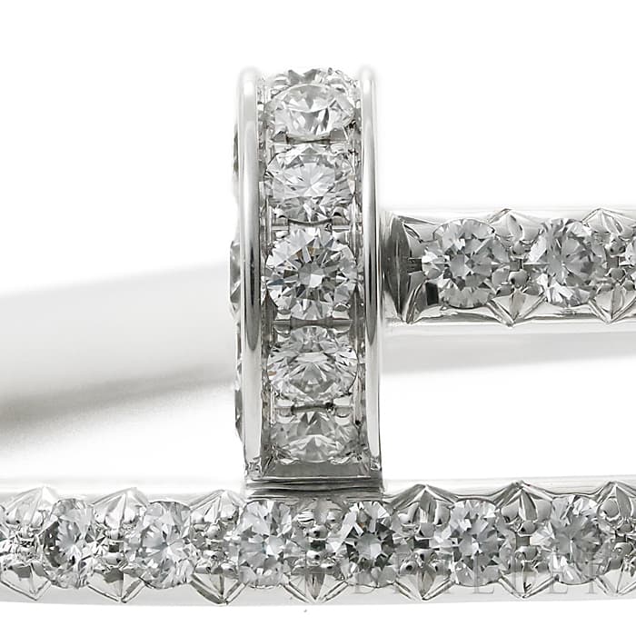 CARTIER カルティエ ジュストアンクル リング スモールモデル ホワイトゴールド セミパヴェダイヤモンド 7号 B4231600 3
