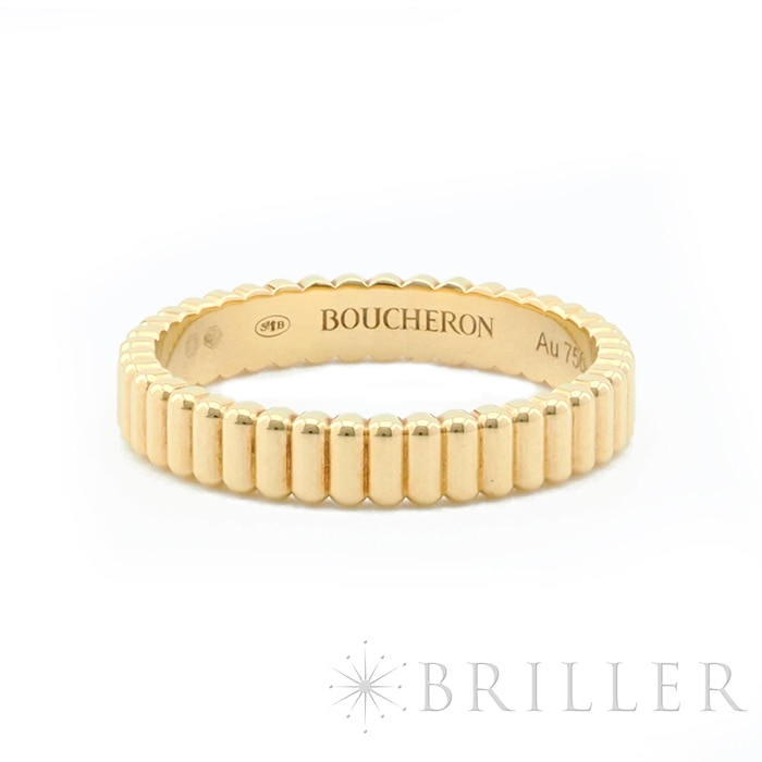BOUCHERON　ブシュロン キャトル グログラン リング スモール イエローゴールド 9号 JAL01169 メイン