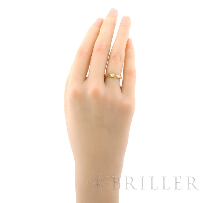 BOUCHERON　ブシュロン キャトル グログラン リング スモール イエローゴールド 9号 JAL01169 13