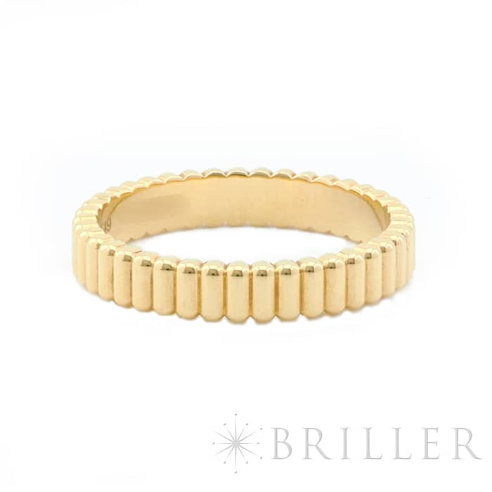 BOUCHERON　ブシュロン キャトル グログラン リング スモール イエローゴールド 9号 JAL01169 1