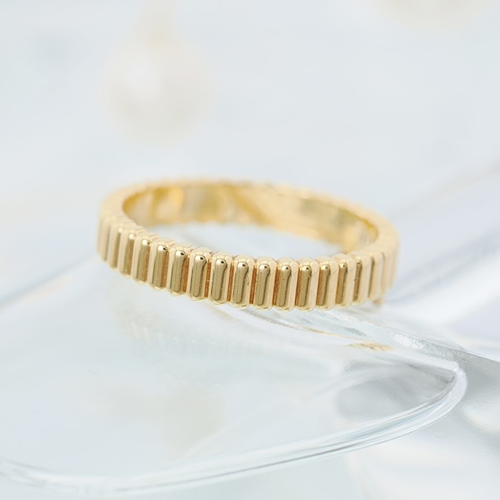 BOUCHERON　ブシュロン キャトル グログラン リング スモール イエローゴールド 9号 JAL01169 2