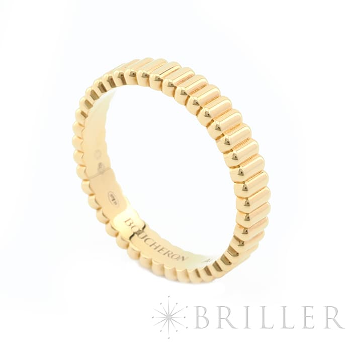 BOUCHERON　ブシュロン キャトル グログラン リング スモール イエローゴールド 9号 JAL01169 4