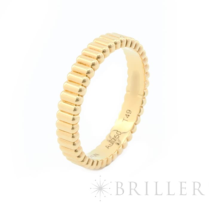 BOUCHERON　ブシュロン キャトル グログラン リング スモール イエローゴールド 9号 JAL01169 7