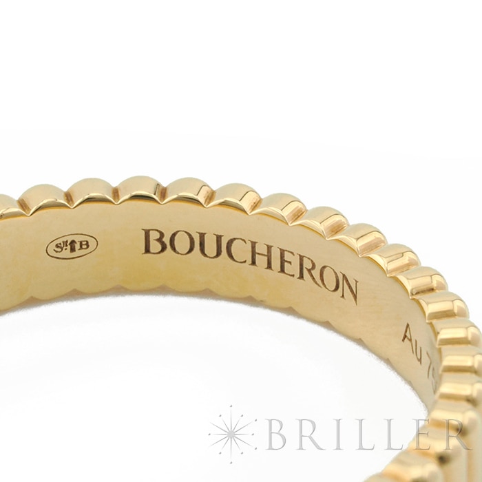 BOUCHERON　ブシュロン キャトル グログラン リング スモール イエローゴールド 9号 JAL01169 8